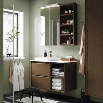 IKEA HAGAÅN Dulap deschis, maro aspect stejar, 40x48x63 cm