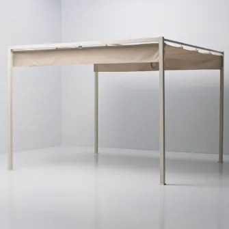 IKEA HAMMARÖN Pergola, gri-bej/gri inchis-bej, 300x300 cm
