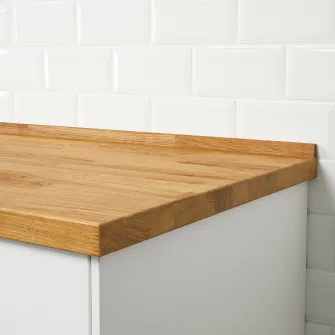 IKEA HANSBYN Banda perete, stejar, 246 cm