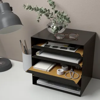 IKEA HARVMATTA Organizator documente, antracit