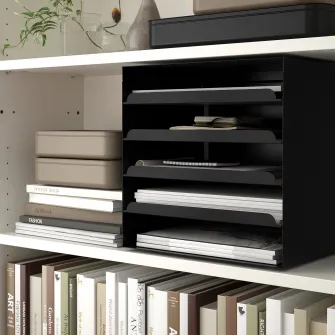 IKEA HARVMATTA Organizator documente, antracit