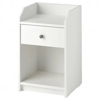 IKEA HAUGA Noptiera, alb, 40x36 cm