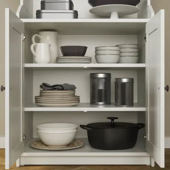 IKEA HAUGA Ansamblu depozitare, alb, 279x46x199 cm