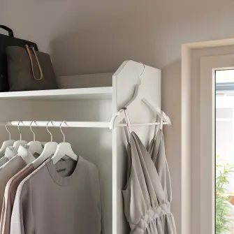 IKEA HAUGA Combinatie dulap, alb, 258x55x199 cm