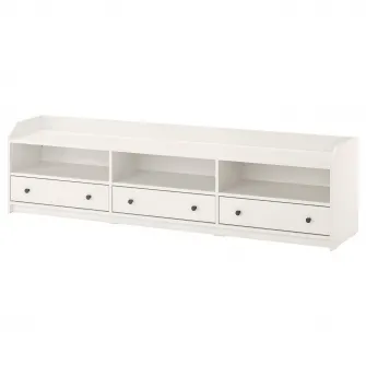 IKEA HAUGA Comoda TV, alb, 206x46x54 cm
