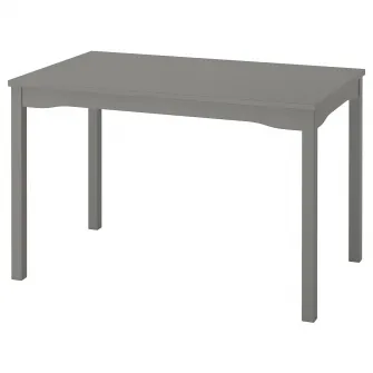 IKEA HAUGA Masa, gri/furnir mesteacan, 118x74 cm