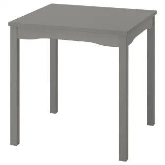 IKEA HAUGA Masa, gri/furnir mesteacan, 74x74 cm