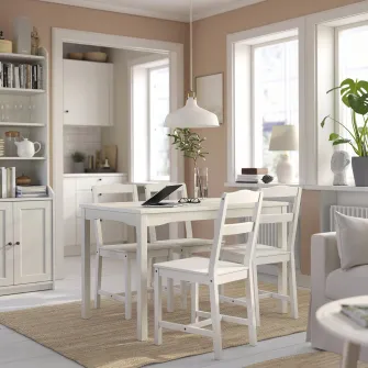 IKEA HAUGA Scaun, alb