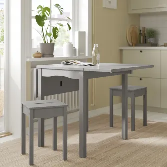 IKEA HAUGA Taburet, gri