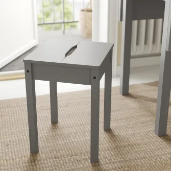 IKEA HAUGA Taburet, gri