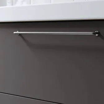 IKEA HAVBÄCK / ORRSJÖN Masca+usi/lavoar adanc/baterie, gri inchis, 62x49x72 cm