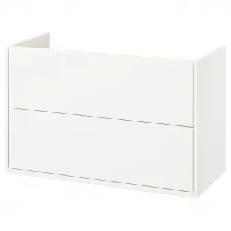 IKEA HAVBÄCK Masca lavoar cu sertare, alb, 100x48x63 cm
