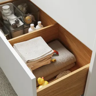 IKEA HAVBÄCK Masca lavoar cu sertare, alb, 60x48x63 cm