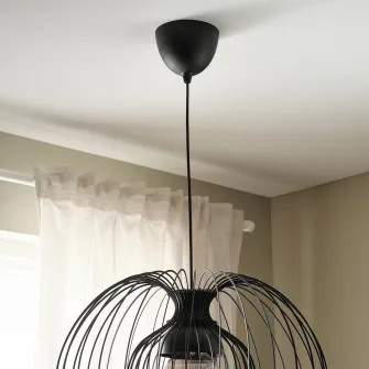 IKEA HAVSDJUP Set cablaj lampa, negru, 1.4 m