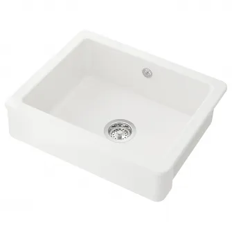 IKEA HAVSEN Cuva chiuveta cu front vizibil, alb, 62x48 cm