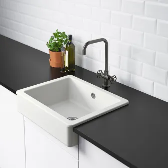IKEA HAVSEN Cuva chiuveta cu front vizibil, alb, 62x48 cm
