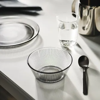 IKEA HAVSGÄDDA Bol, dungat/gri, 12 cm
