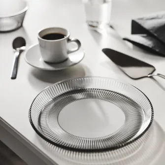 IKEA HAVSGÄDDA Farfurie aperitiv, dungat/gri, 21 cm