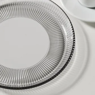 IKEA HAVSGÄDDA Farfurie aperitiv, dungat/gri, 21 cm