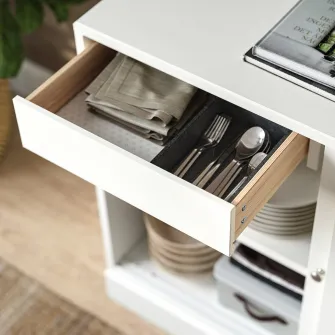 IKEA HAVSTA Corp baza bufet, alb, 121x47x89 cm