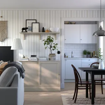 IKEA HAVSTA Corp baza bufet, gri-bej, 121x47x89 cm