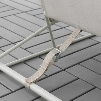 IKEA HAVSTEN Canapea 2 locuri exterior, bej, 179x92x76 cm