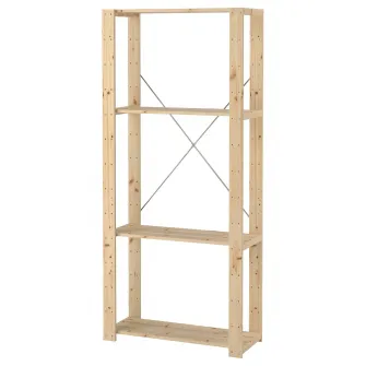 IKEA HEJNE 1 sectiune, lemn conifere, 78x31x171 cm