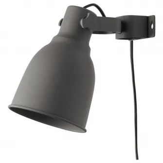 IKEA HEKTAR Aplica/spot clema, gri inchis