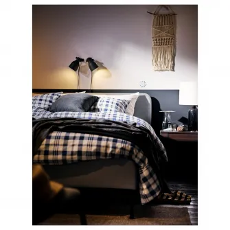 IKEA HEKTAR Aplica/spot clema, gri inchis