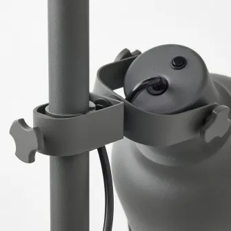 IKEA HEKTAR Lampadar 3 spoturi, gri inchis