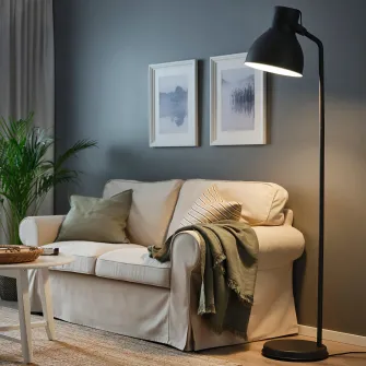 IKEA HEKTAR Lampadar, gri inchis