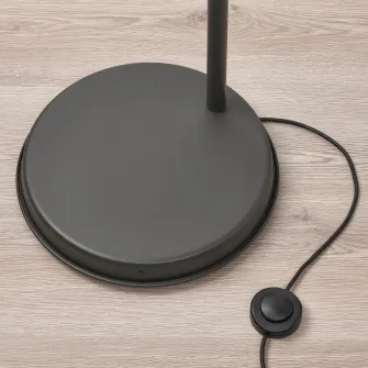 IKEA HEKTAR Lampadar, gri inchis
