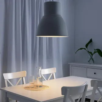 IKEA HEKTAR Lustra, gri inchis, 47 cm
