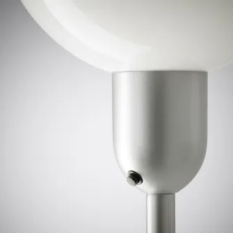 IKEA HEKTOGRAM Lampadar/veioza, argintiu/alb