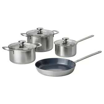 IKEA HEMKOMST Set 7 piese, inox