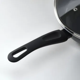 IKEA HEMLAGAD Tigaie cu capac, strat antiaderent negru, 26 cm