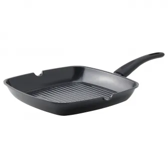 IKEA HEMLAGAD Tigaie gratar, strat antiaderent negru, 28x28 cm