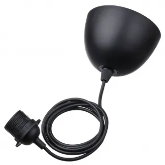 IKEA HEMMA Set cablaj lampa, negru, 1.8 m