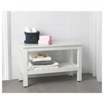 IKEA HEMNES Banca, alb, 83 cm