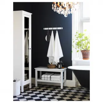 IKEA HEMNES Banca, alb, 83 cm