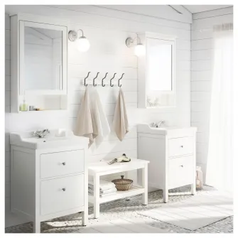 IKEA HEMNES Banca, alb, 83 cm