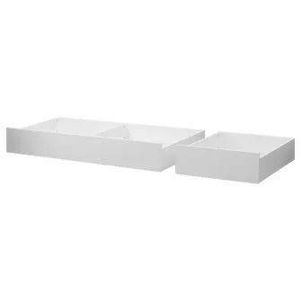 IKEA HEMNES Cutie depozitare pat, 2 bucati, vopsit alb, 200 cm