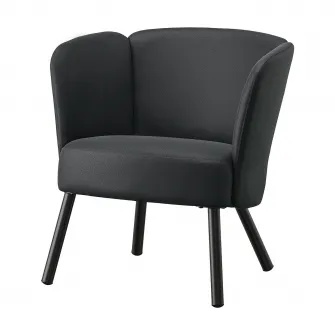 IKEA HERRÅKRA Fotoliu, Skulsta negru