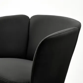IKEA HERRÅKRA Fotoliu, Skulsta negru