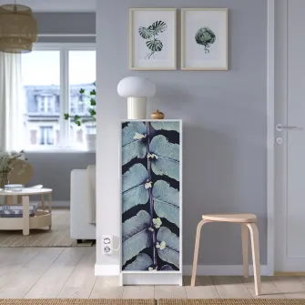 IKEA HÖGBO Usa sticla, alb, 40x97 cm