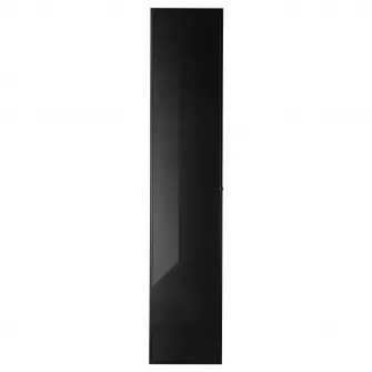 IKEA HÖGBO Usa sticla, negru, 40x192 cm