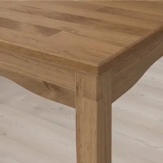 IKEA HÄGERNÄS Masa + 4 scaune, aspect antichizat pin