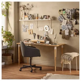 IKEA HILVER Picior conic, bambus, 70 cm