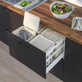 IKEA HÅLLBAR Cadru sustinere cos sortare deseuri, alb, 60 cm