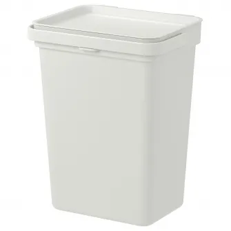 IKEA HÅLLBAR Cos cu capac, gri, 10 l